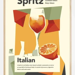 Aperol spritz print Poster (21x29.7 cm (A4)) Commander Vite