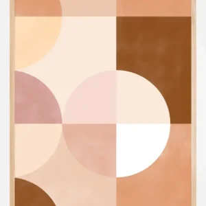 Acheter En Ligne Soft Pink Circles Poster (21x29.7 cm (A4))