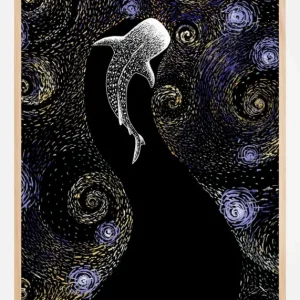 Achetez Aujourd’hui Star Eater In Van Gogh Style Colored Poster (21x29.7 cm (A4))