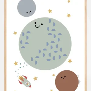 Affaire À Saisir Solar Earth Moon Poster (21x29.7 cm (A4))