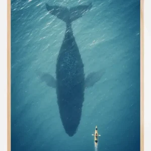 A Big Whale Poster (21x29.7 cm (A4)) Marque