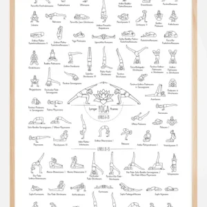 Yoga Black and White lll Poster (21x29.7 cm (A4)) Soldes
