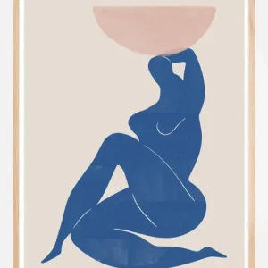 Vase and Woman Poster (21x29.7 cm (A4)) Marque