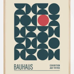 Bauhaus Mavi Kureler Poster (21x29.7 cm (A4)) Vente Directe