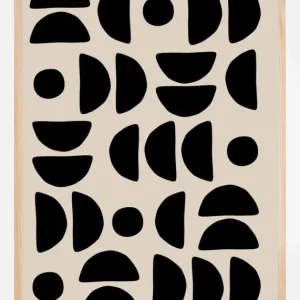 Affaire À Saisir Geometric Pattern Artwork Poster (21x29.7 cm (A4))