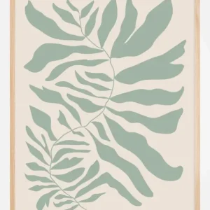 Vente Flash Flower Art Green Poster (21x29.7 cm (A4))