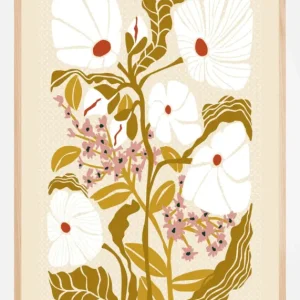 Usine Directe Klimt Flowers Earthy Colors Poster (21x29.7 cm (A4))