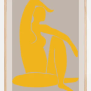 Yellow Figure Poster (21x29.7 cm (A4)) Prix Promo