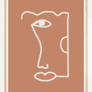 Abstract Head No2 Poster (21x29.7 cm (A4)) Retour Gratuit