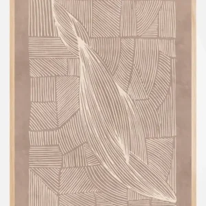 Abstract Irregular Lines Poster (21x29.7 cm (A4)) Offre Limitée