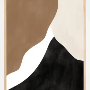 Abstract Beige and Brown Art No.1 Poster (21x29.7 cm (A4)) Nouvel Arrivage