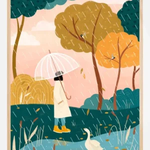 Autumn Walk Poster (21x29.7 cm (A4)) Commander Vite