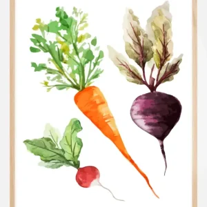 Achat Immédiat Veggies Poster (21x29,7 cm (A4))