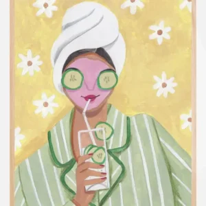 Woman Relax Time Poster (21x29.7 cm (A4)) Satisfait Ou Remboursé