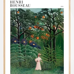 Achat Immédiat Femme Se Promenant Dans Une Foret Exotique Poster (21x29.7 cm (A4))