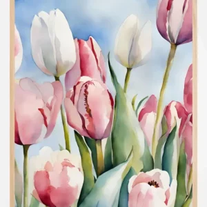 Tulpenfeld Poster (21x29.7 cm (A4)) Authentique