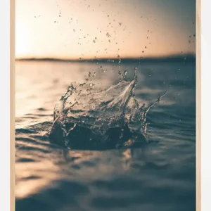 Waterdrops Poster (21x29.7 cm (A4)) Paiement Sécurisé