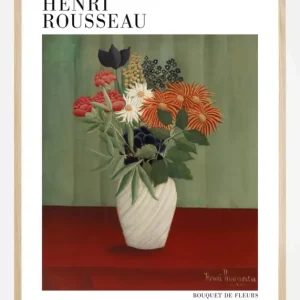 Vente Directe Henri Rousseau - Bouquet De Fleurs Poster (21x29.7 cm (A4))