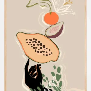 Balancing Fruits Poster (21x29.7 cm (A4)) Haute Qualité