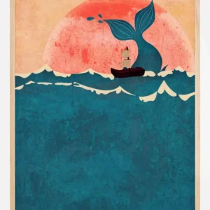 Vente Flash Blue Whale Poster (21x29.7 cm (A4))