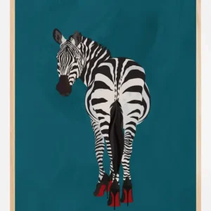 Zebra heels Poster (21x29.7 cm (A4)) Prix Promo