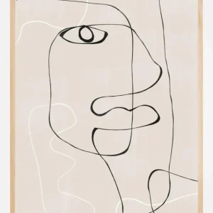 Abstract Face No1. Poster (21x29.7 cm (A4)) Dernier Modèle