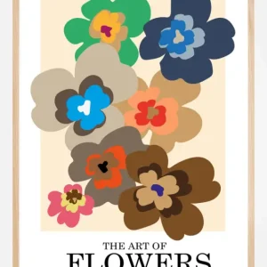 Acheter En Ligne The Art Of Flowers Pink Poster (21x29.7 cm (A4))