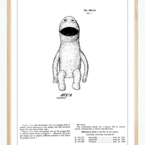 Acheter Direct Patenttekening - Muppets - Kermit II Poster (21x29,7 cm (A4))