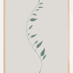 Vente Directe Wavy Branch Green Poster (21x29.7 cm (A4))
