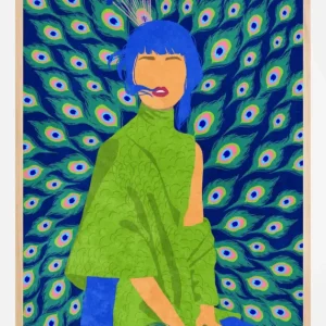 Vente Directe Peacock woman Poster (21x29.7 cm (A4))