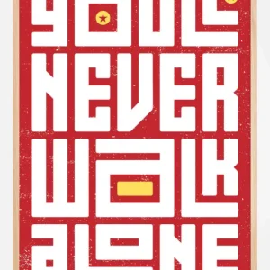 YNWA Text Poster (21x29.7 cm (A4)) Paiement Sécurisé