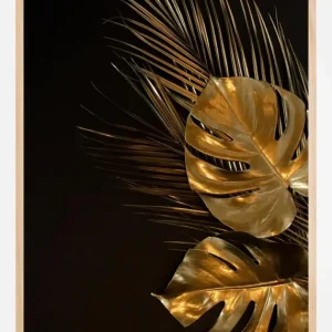 Vente Flash Golden Monstera Poster (21x29.7 cm (A4))