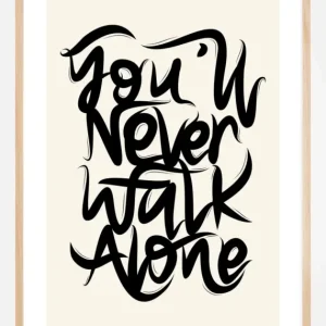 YNWA Text ll Poster (21x29.7 cm (A4)) Offre Du Jour