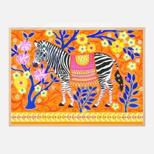 Zebedaios the Zebra Poster (21x29.7 cm (A4)) Expédié Aujourd’hui