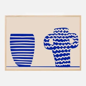 Authentique Blue Vases Poster (21x29.7 cm (A4))
