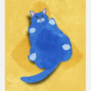 Fat Cat Canvasprint (30x40 cm) Promotion Saisonnière