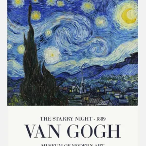 Van Gogh - The Starry Night Canvasprint (30x40 cm) Offre Exclusive