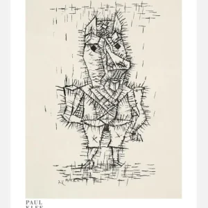 Authentique Paul Klee - Ass Esel 1925 Canvasprint (30x40 cm)