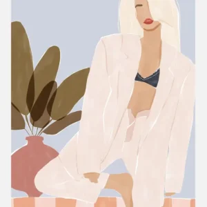 Too Lazy To Yoga Canvasprint (30x40 cm) Usine Directe