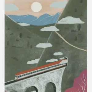 Train Canvasprint (30x40 cm) Livraison Gratuite