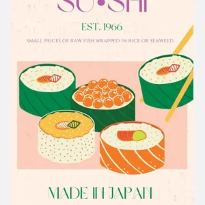 Vente Flash Sushi Canvasprint (30x40 cm)