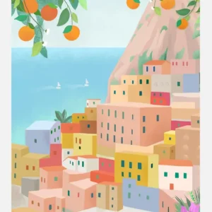 Amalfi Canvasprint (30x40 cm) Vente Flash