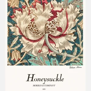 William Morris - Honeysuckle Canvasprint (30x40 cm) Prix Promo