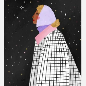 Vente Flash The Lady With The Stars Canvasprint (30x40 cm)