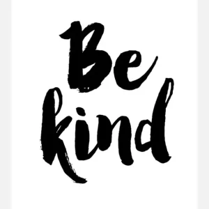 Be Kind Canvasprint (30x40 cm) Pas Cher