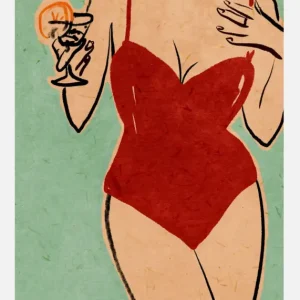 Beach Girl Canvasprint (30x40 cm) Satisfait Ou Remboursé