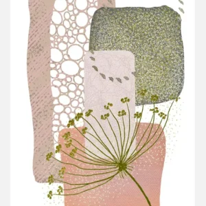 Achat Immédiat Delicate Pink And Green 2 Canvasprint (30x40 cm)