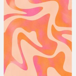 Top Vente Abstract Wave - Peach Fuzz Canvasprint (30x40 cm)