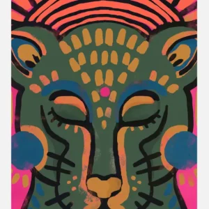 Tiger (colored Version) Canvasprint (30x40 cm) Commande En Gros