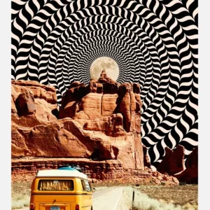 The Real Road Trip Canvasprint (30x40 cm) Pas Cher